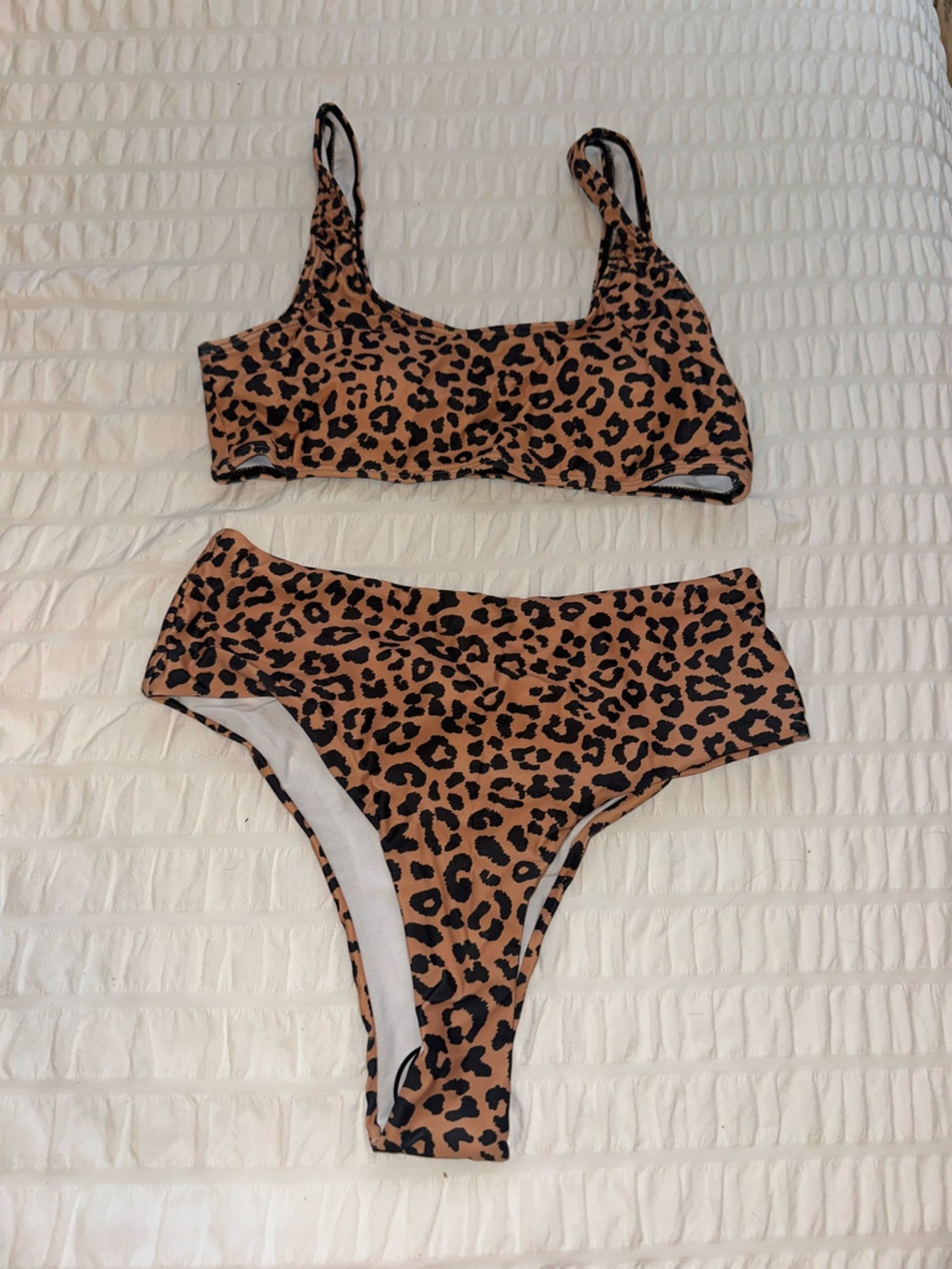 SHEIN Leopard Print Bikini Set NWT